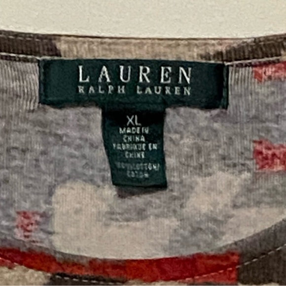 Lauren Ralph Lauren Navajo Print Pullover Cotton Top Southwest Bohemian Size XL - Picture 10 of 11